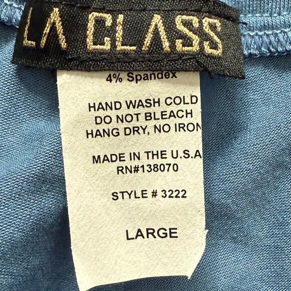 NWT LA CLASS Palazzo Pants‎ Blue Size Large - Picture 6 of 7